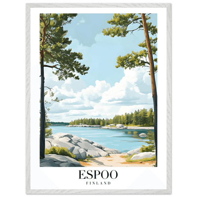 Espoo Finland Framed Poster – Serene Nordic Landscape Wall Art with Wooden Frame - Vibrantwalls