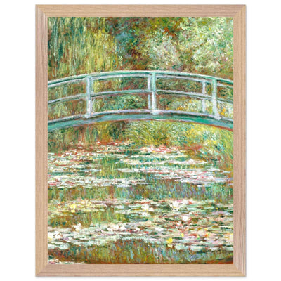 Bridge Over a Pond Art Print - Water Lilies Decorative Artwork for Your Space - Vibrantwalls
