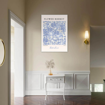 Forget-Me-Not Bloom Framed Poster – Gentle Blue Floral Art Print | Berlin Collection | Ready-to-Hang Wall Art - Vibrantwalls
