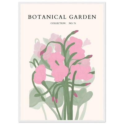 Botanical Garden Collection No. 78 Framed Poster – Blush Pink & Sage Green Floral Art Print | Ready-to-Hang - Vibrantwalls