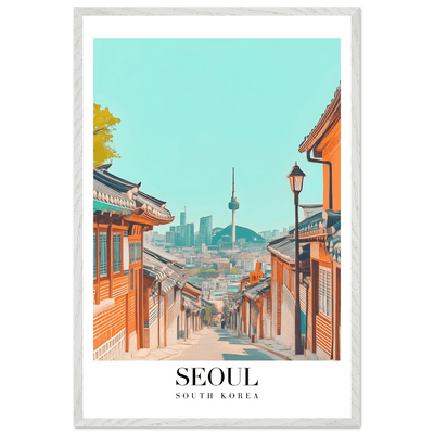 Seoul South Korea Framed Poster – Modern Cityscape & Traditional Charm Wall Art - Vibrantwalls