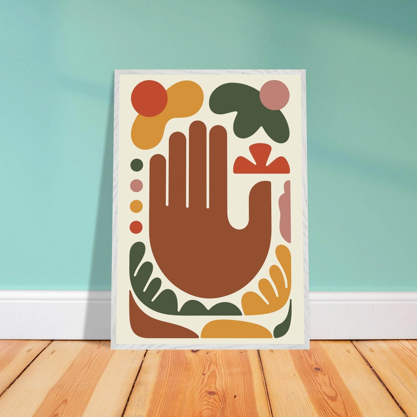 Desert Hues Hand Abstract Artistic Wall Art - Vibrantwalls