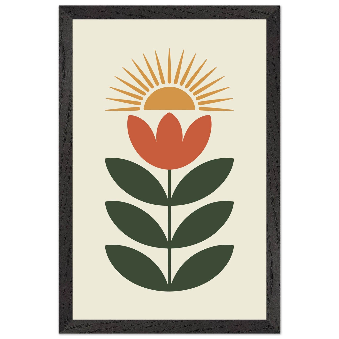 Abstract Floral Sun - Vibrantwalls