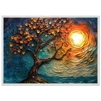 Tree of Life Textured Sunset Palette - Vibrantwalls