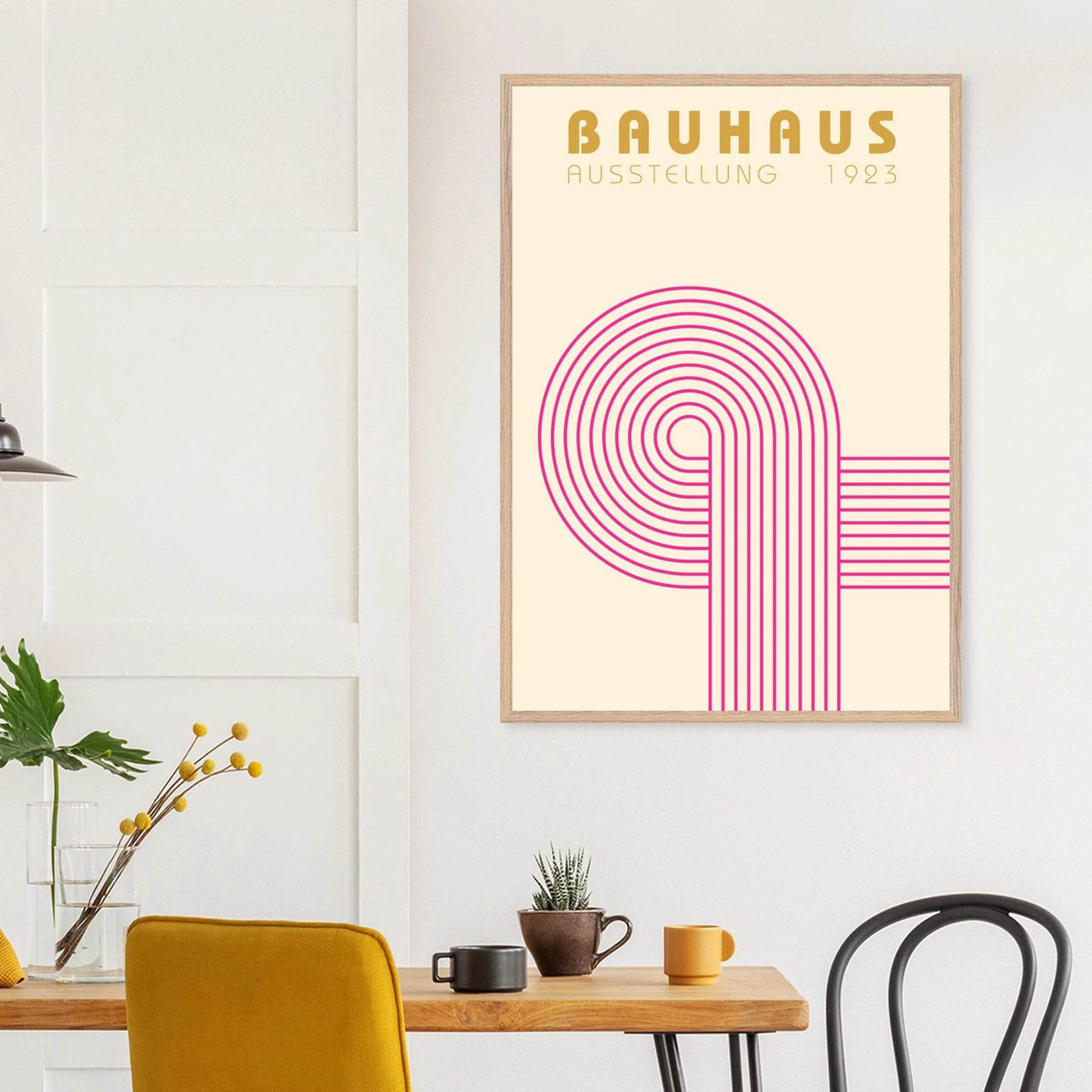 Bauhaus Pink Pop Decor for Modern Home Aesthetics - Vibrantwalls