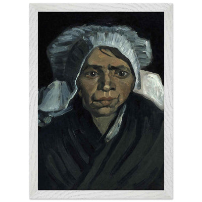 Peasant Woman Sculpture - Exquisite Head of a Peasant Woman Art Piece - Vibrantwalls