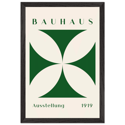 Deep Green Cream Bauhaus 1919 - Vibrantwalls