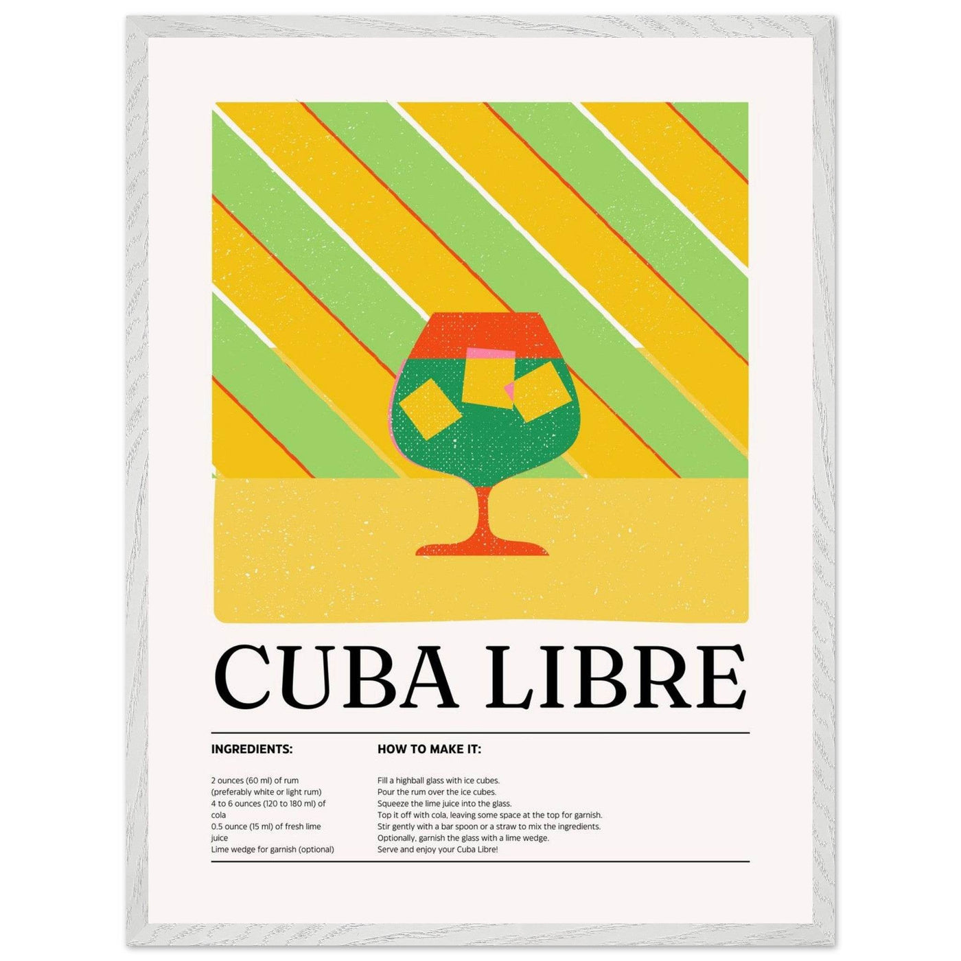 Cuba Libre Cocktail Recipe - Vibrantwalls