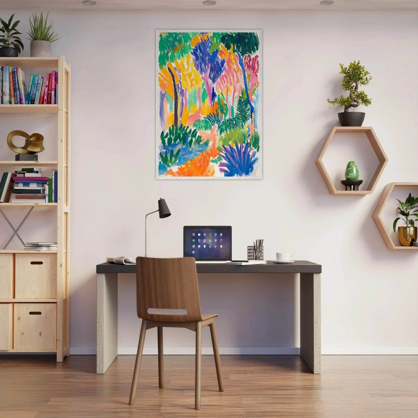 Abstract Foliage Art - Modern Wall Decor for Your Home - Vibrantwalls
