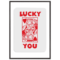 Two of Hearts King Custom Playing Cards Framed Poster Wall Art - Vibrantwalls