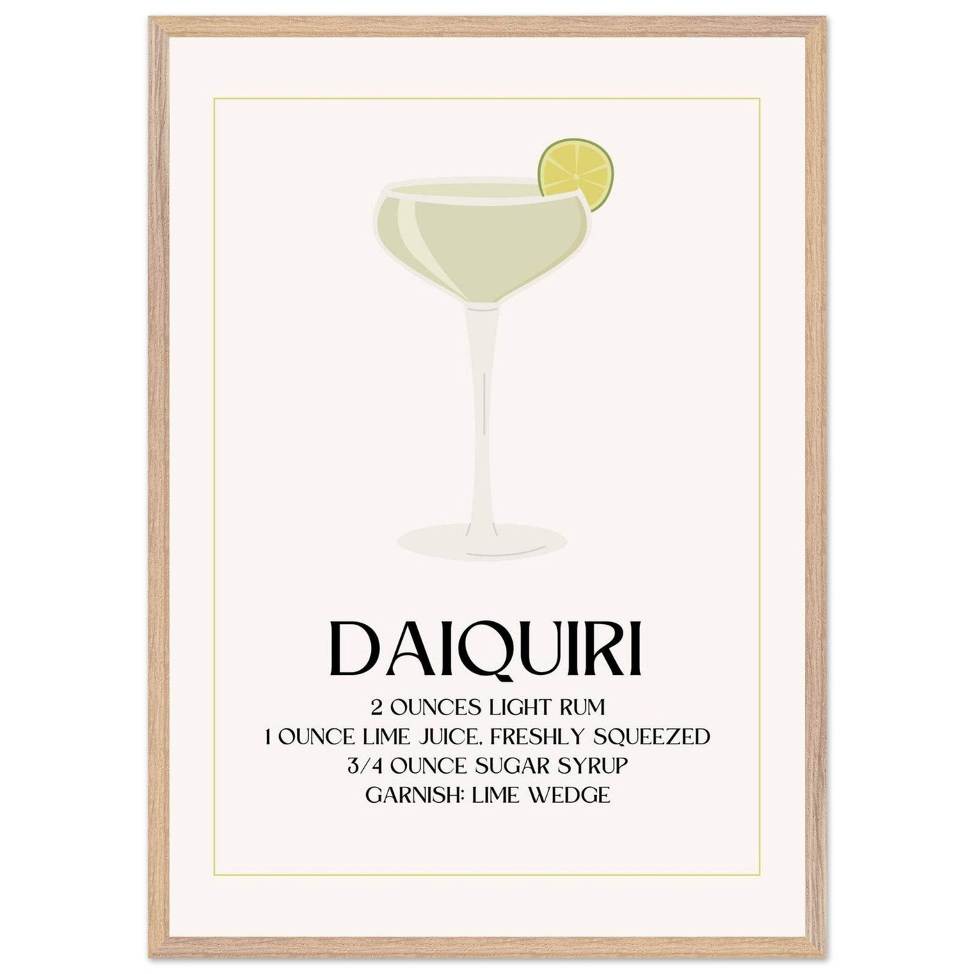 Classic Daiquiri Cocktail Recipe - Vibrantwalls