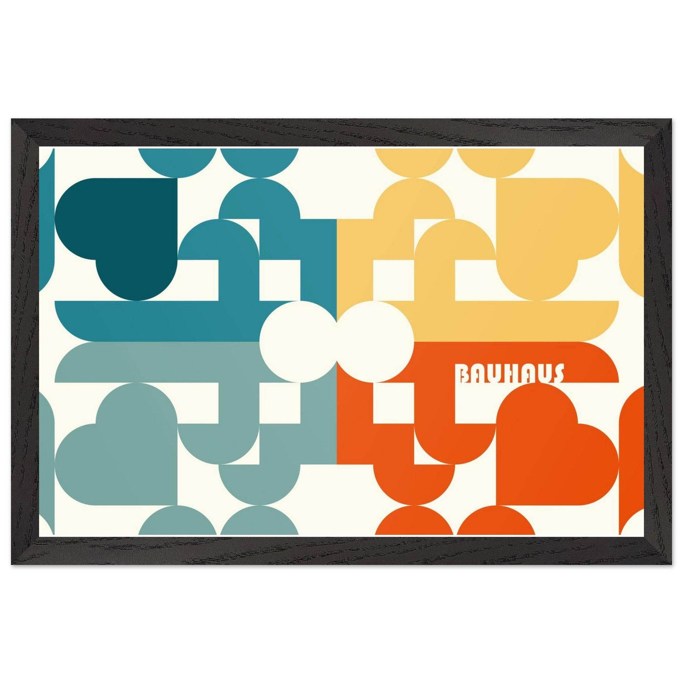 Bauhaus-Style Abstract Geometric Art - Vibrantwalls
