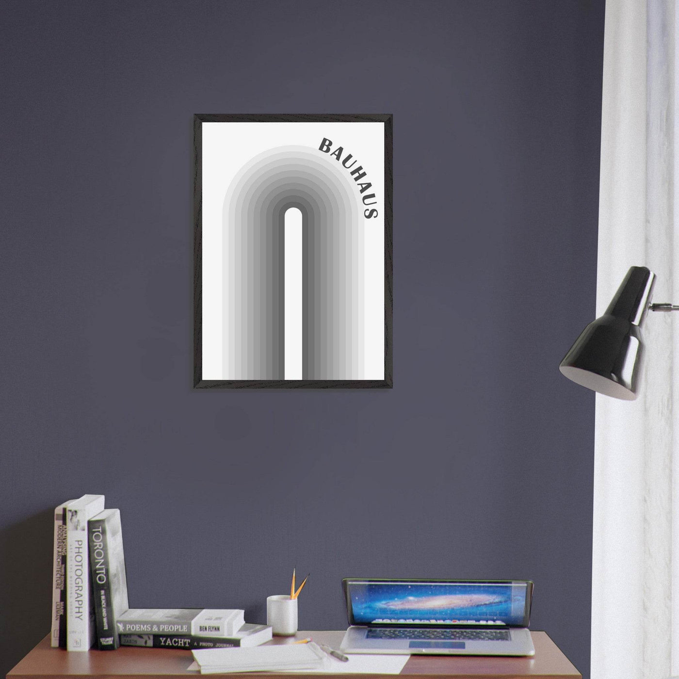 Bauhaus-Style Gradient Arch - Vibrantwalls