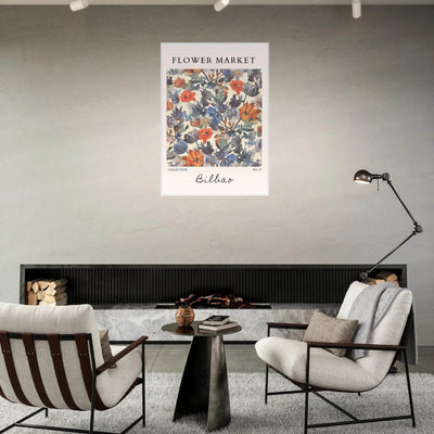 Flower Market Bilbao Print – Elegant Floral Framed Poster | Vibrant Nature & Botanical Art, Ready-to-Hang - Vibrantwalls