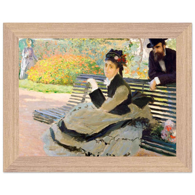 Camille Monet Garden Bench Art – Exquisite Artwork for Garden Lovers - Vibrantwalls
