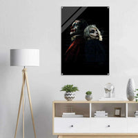 Joker & Harley Quinn Inspired Acrylic Print – Dark, Edgy, Modern Pop Art for Your Space - Vibrantwalls