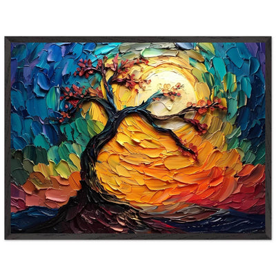 Impasto Tree of Life Poster - Vibrantwalls
