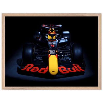 Red Bull Racing F1 Car Framed Poster – Premium Wooden Frame Art - Vibrantwalls