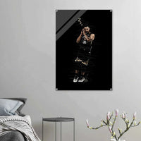 Stephen Curry 'Night Night' Acrylic Print – Iconic, Modern & Durable NBA Art - Vibrantwalls