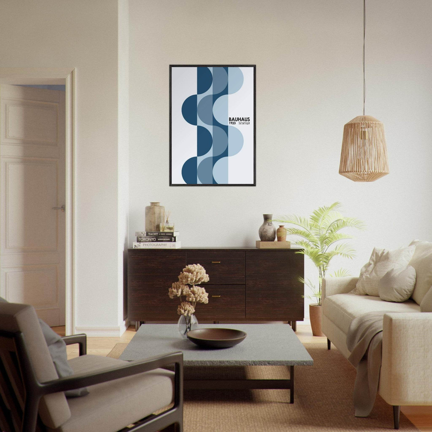 Bauhaus-Style The Blue Design - Vibrantwalls