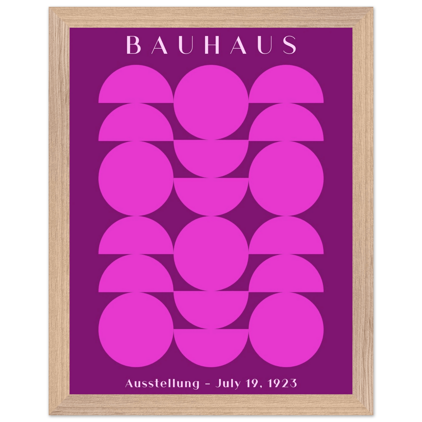 Bauhaus Pink & Purple Abstract - Vibrantwalls
