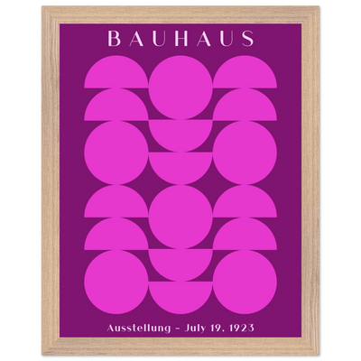 Bauhaus Pink & Purple Abstract - Vibrantwalls