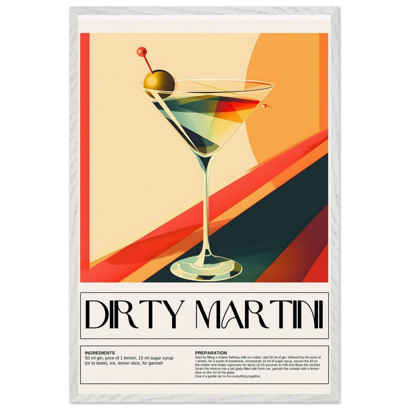 Abstract Dirty Martini - Vibrantwalls
