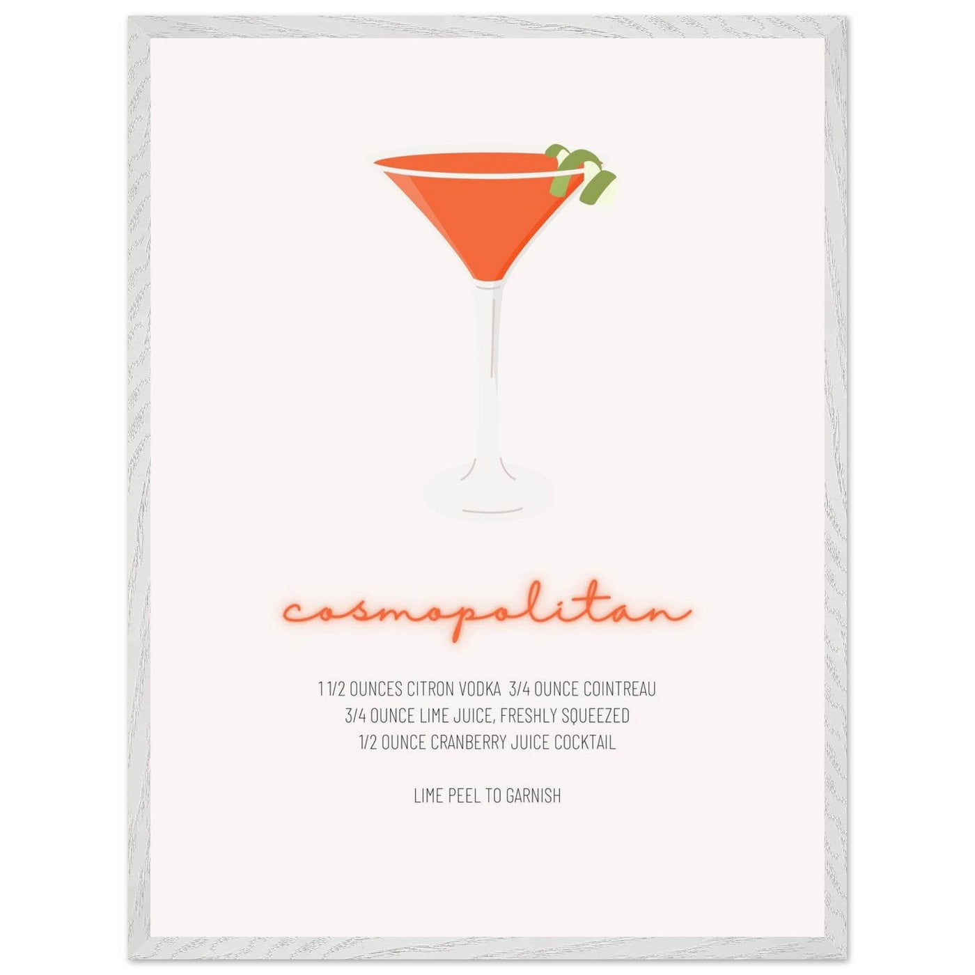 Cosmopolitan Cocktail Recipe Pink Vodka Cranberry Drink - Refreshing Cocktail Delight - Vibrantwalls