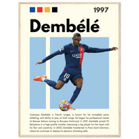 Ousmane Dembélé Wall Art - Vibrantwalls