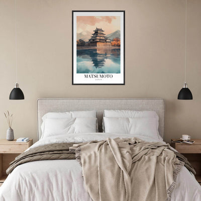 Matsumoto Japan Framed Poster – Serene Travel Wall Art with Wooden Frame - Vibrantwalls