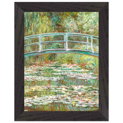 Bridge Over a Pond Art Print - Water Lilies Decorative Artwork for Your Space - Vibrantwalls