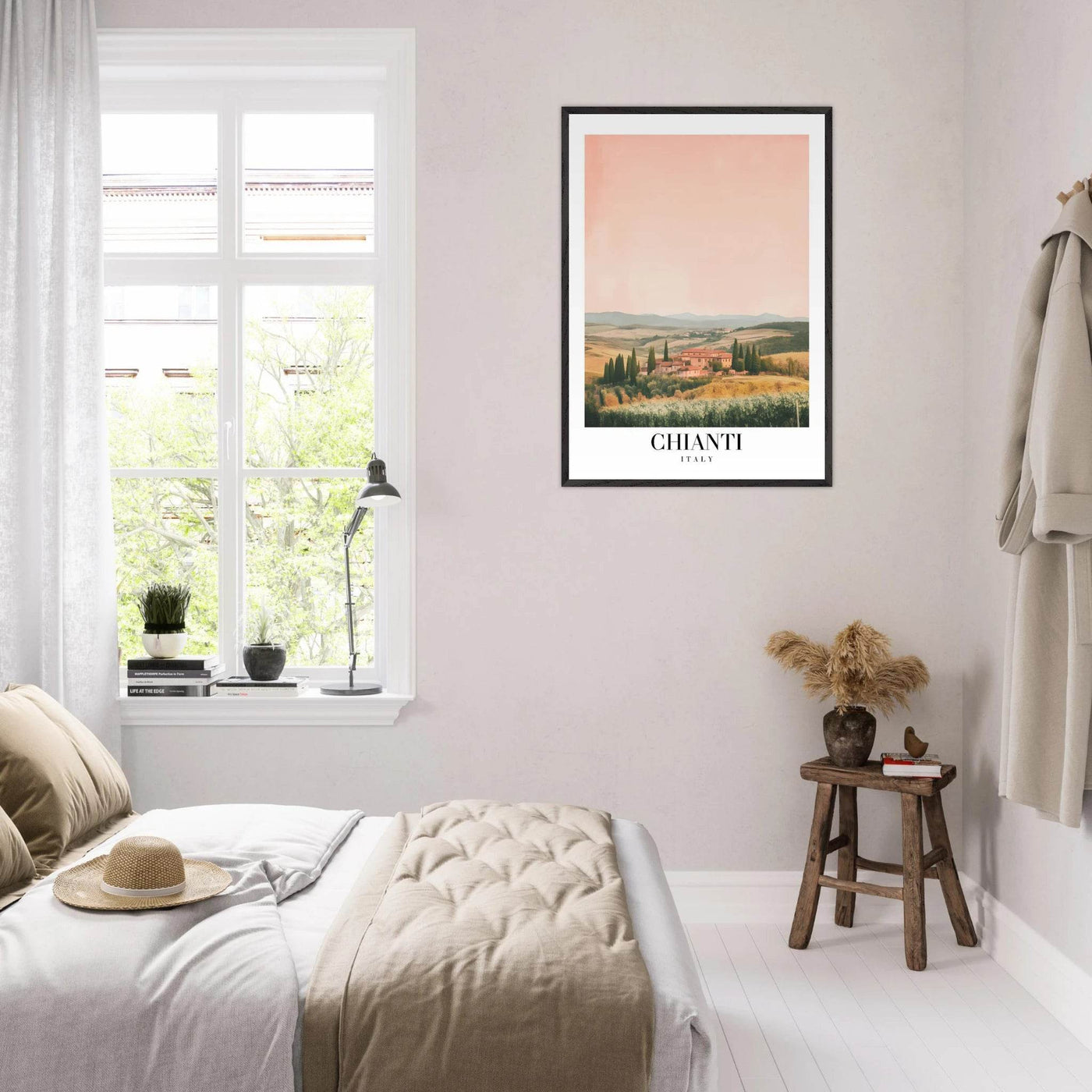 Chianti, Italy Framed Poster – Vintage Tuscan Countryside Wall Art with Customizable Wooden Frame - Vibrantwalls