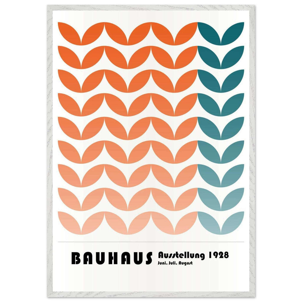 Bauhaus-Style The Blue Waves - Vibrantwalls