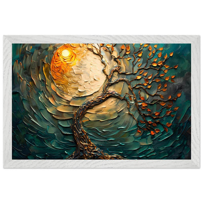 Golden Sunset Emerald Tree of Life Jewelry - Vibrantwalls