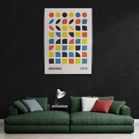 Bauhaus 1919 Geometric Abstract Variant Wall Art - Vibrantwalls