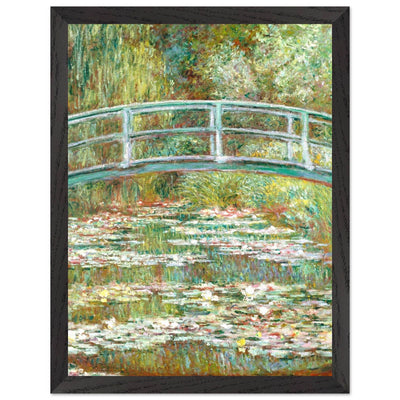 Bridge Over a Pond Art Print - Water Lilies Decorative Artwork for Your Space - Vibrantwalls