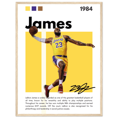 LeBron James King James Lakers Art Print - Vibrantwalls