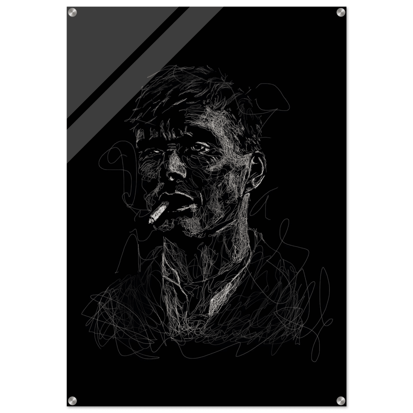 Abstract 'Notorious' Art Acrylic Print – Modern Urban Style Wall Decor, Multiple Sizes Available - Vibrantwalls