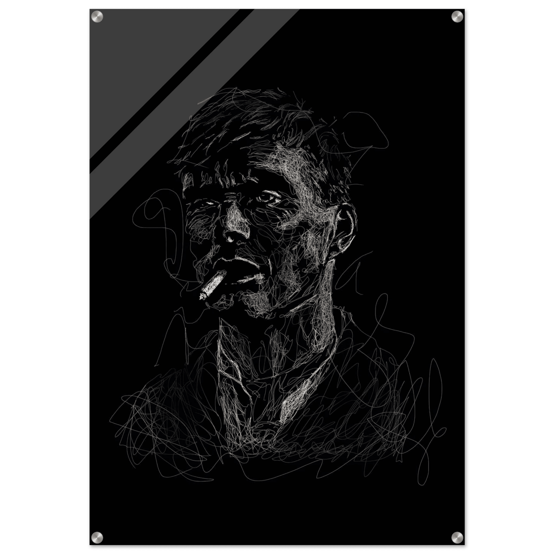 Abstract 'Notorious' Art Acrylic Print – Modern Urban Style Wall Decor, Multiple Sizes Available - Vibrantwalls