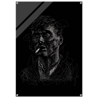 Abstract 'Notorious' Art Acrylic Print – Modern Urban Style Wall Decor, Multiple Sizes Available - Vibrantwalls