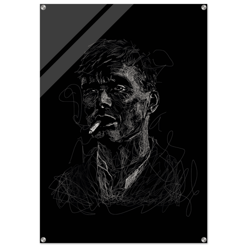 Abstract 'Notorious' Art Acrylic Print – Modern Urban Style Wall Decor, Multiple Sizes Available - Vibrantwalls