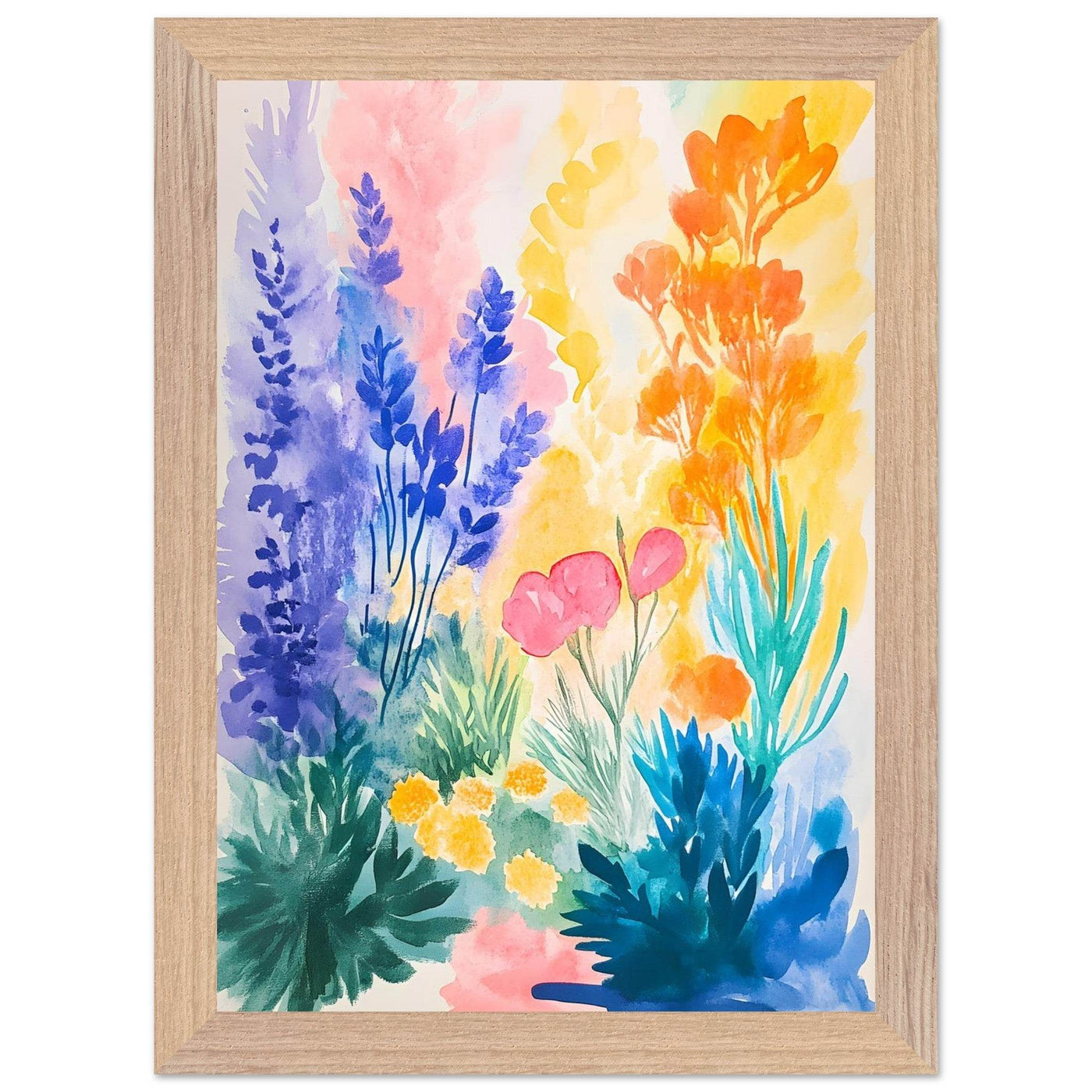 Abstract Floral Garden Matisse - Vibrantwalls