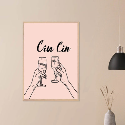 Cin Cin Toast Art Print - Vibrantwalls