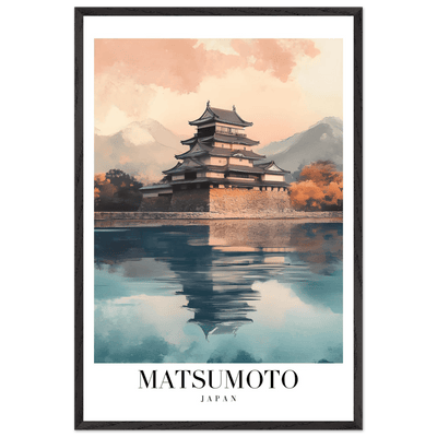 Matsumoto Japan Framed Poster – Serene Travel Wall Art with Wooden Frame - Vibrantwalls