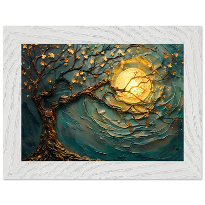 Teal Gold Tree of Life Pendant - Elegance in Nature's Design - Vibrantwalls