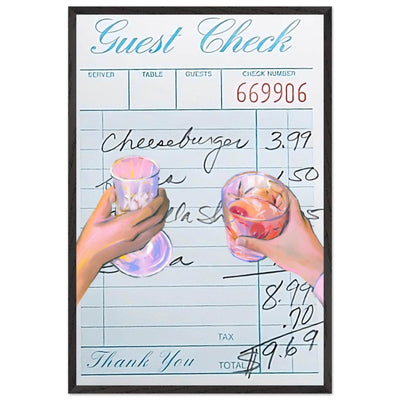 Retro Bar Tab Art - Vibrantwalls