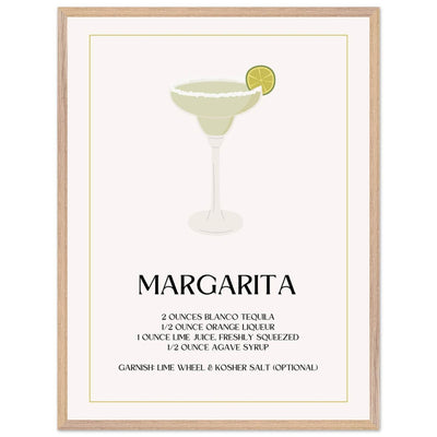 Margarita Cocktail Recipe Tequila Lime Salt Rim - Vibrantwalls