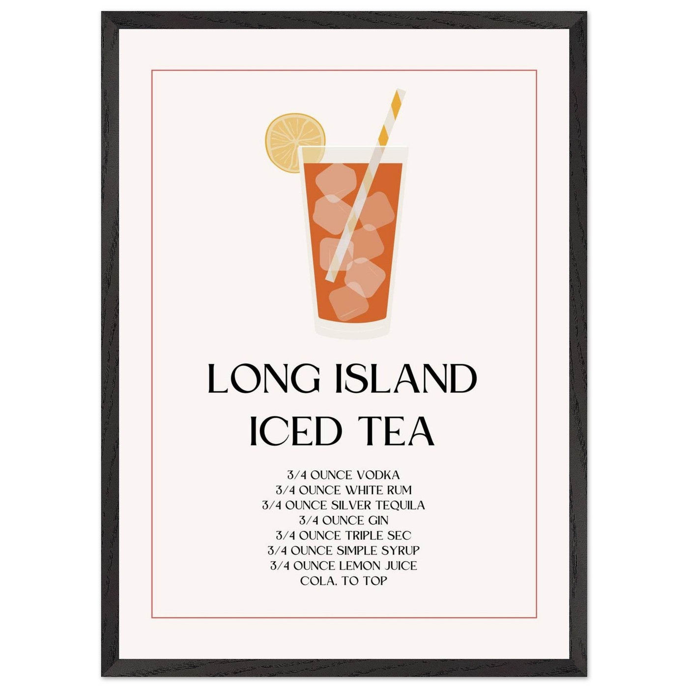 Long Island Iced Tea Recipe Strong Cocktail - Vibrantwalls