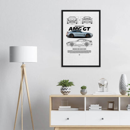 AMG GT Grand Tourer Canvas Print – Legendary Framed Art Decor - Vibrantwalls