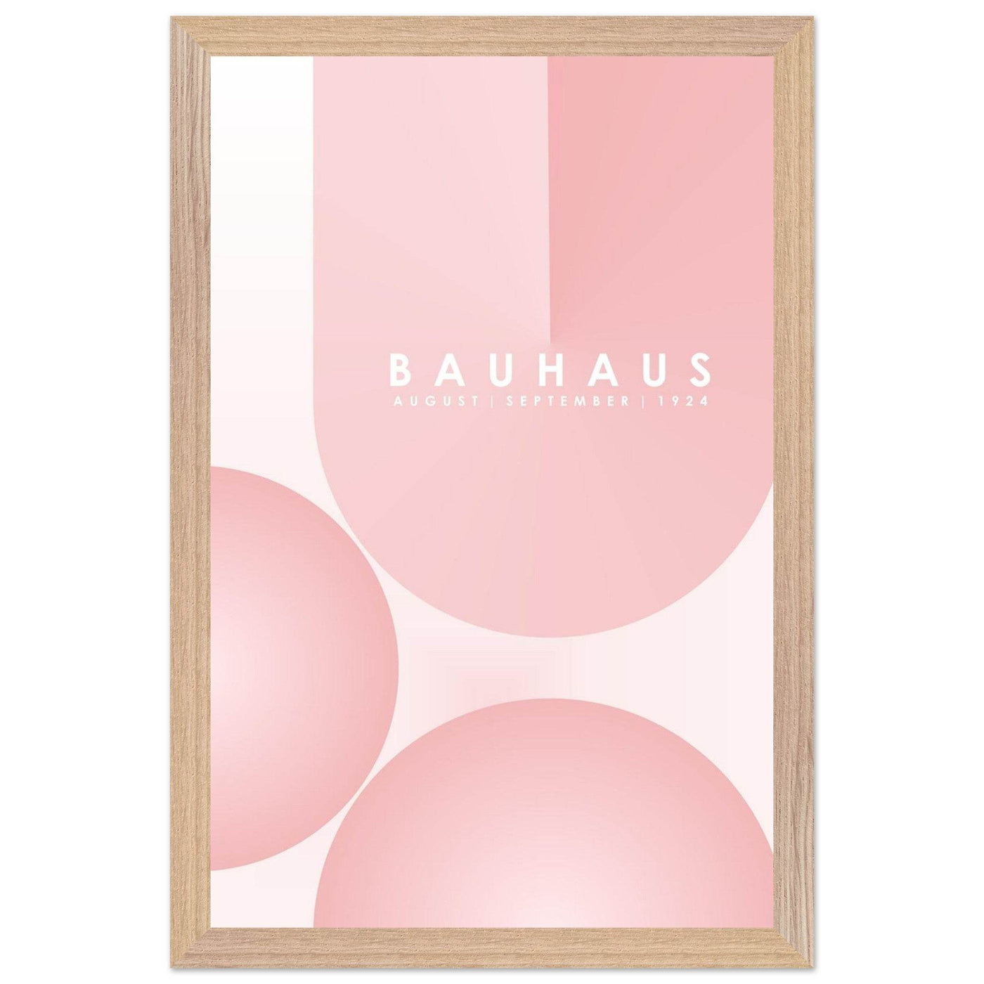 Bauhaus Soft Pink Geometric Design for Contemporary Spaces - Vibrantwalls